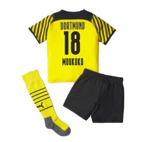 Детская форма Боруссия Дортмунд 2021-2022 Мукоко 18 с гетрами