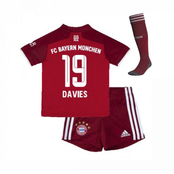 Детская форма Бавария Мюнхен 2021-2022 Дейвис 19 с гетрами