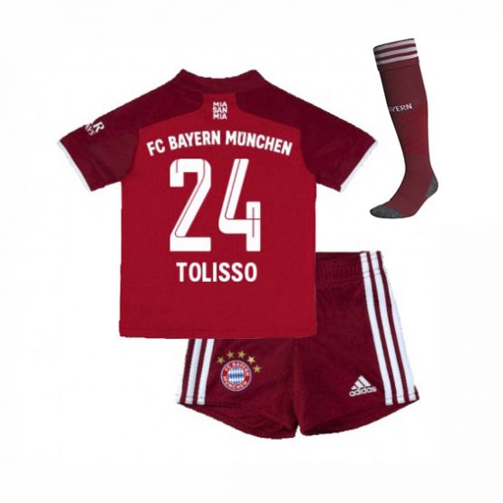 Детская форма Бавария Мюнхен 2021-2022 Толиссо 24 с гетрами