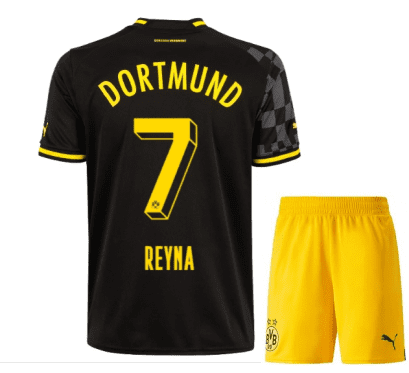 Чёрная детская футбольная форма Рейна Боруссия Дортмунд 2023