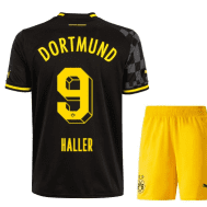 Чёрная детская футбольная форма Аллер Боруссия Дортмунд 2023