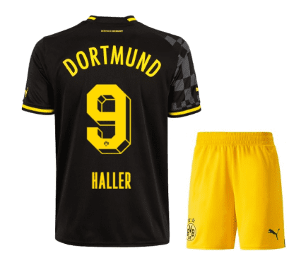 Чёрная детская футбольная форма Аллер Боруссия Дортмунд 2023