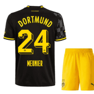 Чёрная детская футбольная форма Менье Боруссия Дортмунд 2023