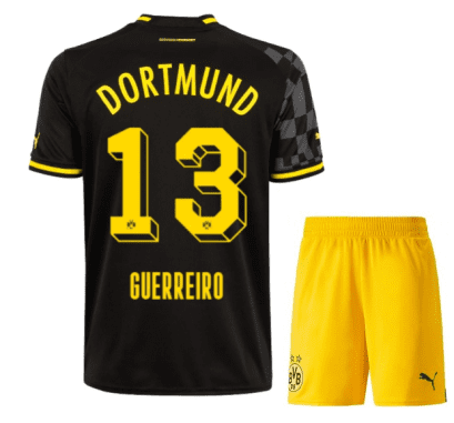 Чёрная детская футбольная форма Геррейру Боруссия Дортмунд 2023