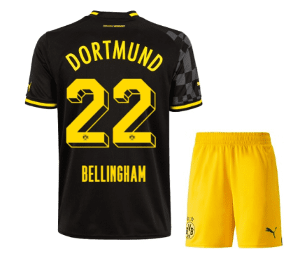 Чёрная детская футбольная форма Беллингем Боруссия Дортмунд 2023