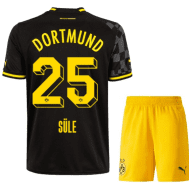 Чёрная детская футбольная форма Зюле Боруссия Дортмунд 2023