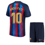 Детская футбольная форма Ансу Фати 10 Барселона 2022-2023