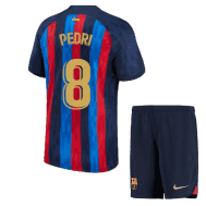 Детская футбольная форма Педри 8 Барселона 2022-2023