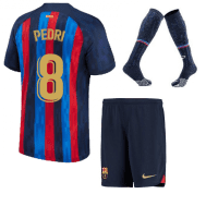 Футбольная форма Педри Барселона 2023 года с гетрами