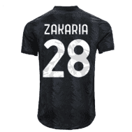 Футболка Закариа Ювентус гостевая чёрная 2023 год
