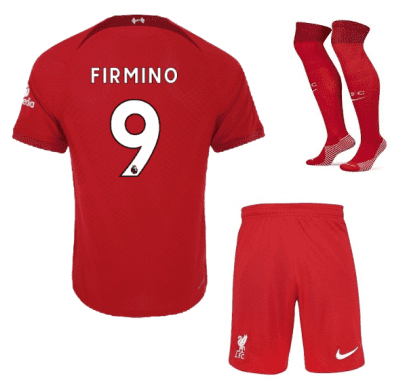 Футбольная форма Фермино Ливерпуль 2023 года с гетрами