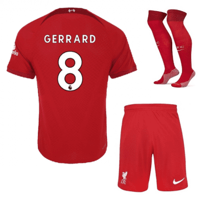 Футбольная форма Джеррард Ливерпуль 2023 года с гетрами