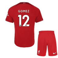 Детская футбольная форма Гомес 12 Ливерпуль 2023 года