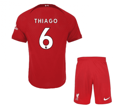 Детская футбольная форма Тиаго 6 Ливерпуль 2023 года