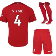 Футбольная форма Вирджил Ливерпуль 2023 года с гетрами