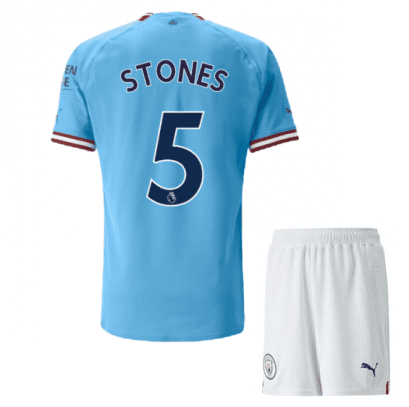 Детская футбольная форма Стоунз 5 Манчестер Сити 2023 года