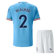 Детская футбольная форма Уокер 2 Манчестер Сити 2023 года