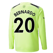 Третья футболка Бернарду Манчестер Сити 2022-2023 с длинными рукавами