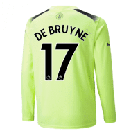 Третья футболка Де Брюйне Манчестер Сити 2022-2023 с длинными рукавами