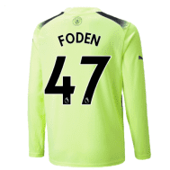 Третья футболка Фоден Манчестер Сити 2022-2023 с длинными рукавами
