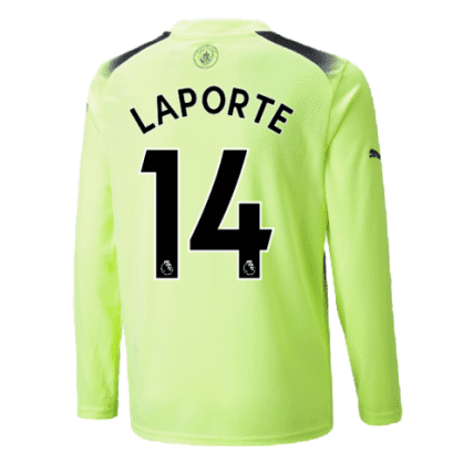 Третья футболка Ляпорт Манчестер Сити 2022-2023 с длинными рукавами