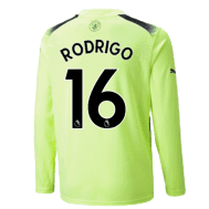 Третья футболка Родриго Манчестер Сити 2022-2023 с длинными рукавами