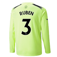 Третья футболка Рубен Манчестер Сити 2022-2023 с длинными рукавами