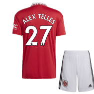 Детская футбольная форма Алекс Теллес 27 Манчестер Юнайтед 2023 года