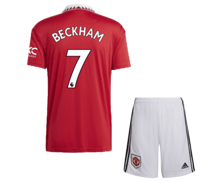 Детская футбольная форма Бекхэм 7 Манчестер Юнайтед 2023 года