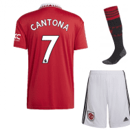 Детская форма Кантона 7 Манчестер Юнайтед 2023 года с гетрами