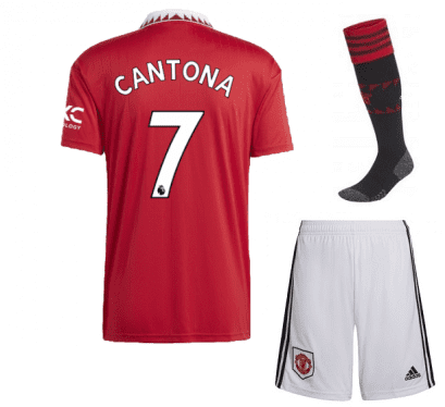 Детская форма Кантона 7 Манчестер Юнайтед 2023 года с гетрами