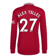 Футболка Алекс Теллес длинный рукав 2023 год Манчестер Юнайтед
