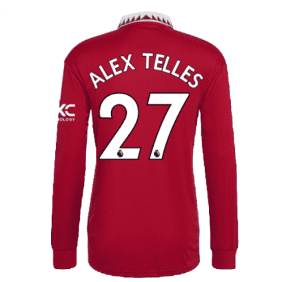 Футболка Алекс Теллес длинный рукав 2023 год Манчестер Юнайтед