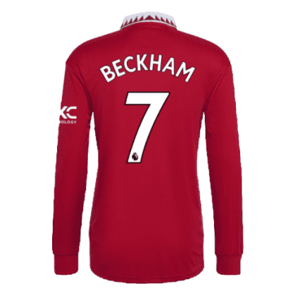 Футболка Бекхэм длинный рукав 2023 год Манчестер Юнайтед