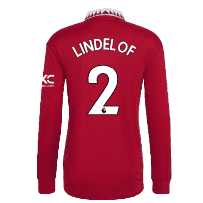 Футболка Линделёф длинный рукав 2023 год Манчестер Юнайтед