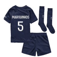 Детская футбольная форма Маркиньос ПСЖ 2023 года с гетрами