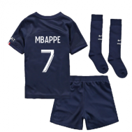 Детская футбольная форма Мбаппе ПСЖ 2023 года с гетрами