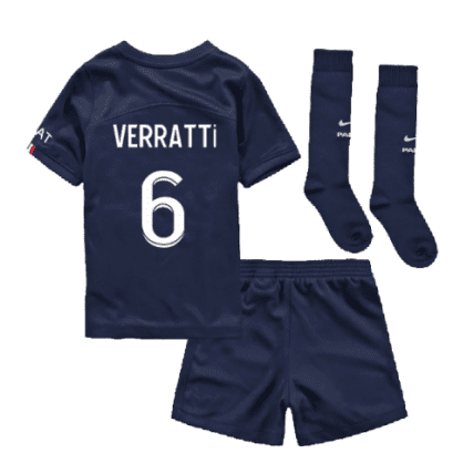 Детская футбольная форма Верратти ПСЖ 2023 года с гетрами