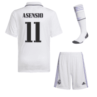 Детская форма Реал Мадрид 2023 года Асенсио 11 с гетрами
