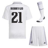 Детская форма Реал Мадрид 2023 года Родриго 21 с гетрами