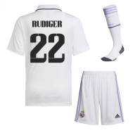 Детская форма Реал Мадрид 2023 года Рюдигер 22 с гетрами
