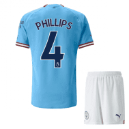 Детская футбольная форма Филлипс 4 Манчестер Сити 2023 года