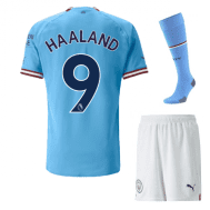 Футбольная форма Холанд Манчестер Сити 2023 года с гетрами
