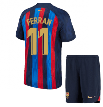 Детская футбольная форма Ферран 11 Барселона 2022-2023