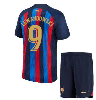 Детская футбольная форма Левандовский 9 Барселона 2022-2023