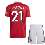 Детская футбольная форма Антони 21 Манчестер Юнайтед 2023 года