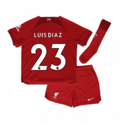 Детская футбольная форма Луис Диас 23 Ливерпуль 2023 года с гетрами