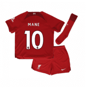 Детская футбольная форма Мане 10 Ливерпуль 2023 года с гетрами