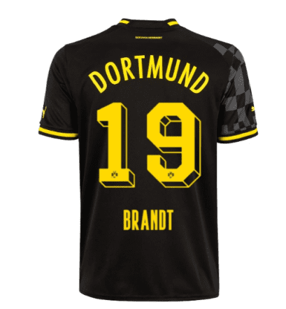 Гостевая футболка Брандт Боруссия Дортмунд 2023 год чёрная