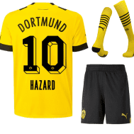 Детская футбольная форма Азар Боруссия Дортмунд 2022-2023 с гетрами